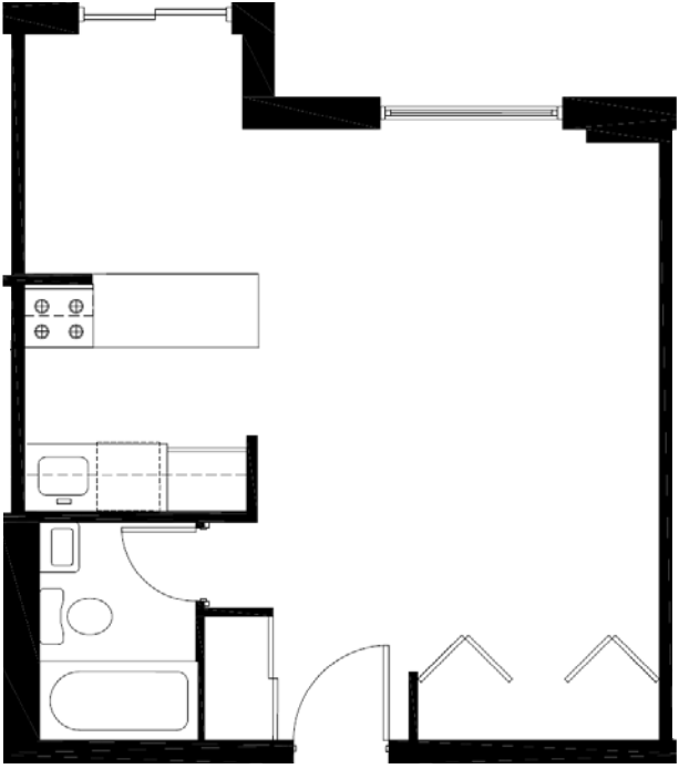 Residence B, Line Floors 2-6