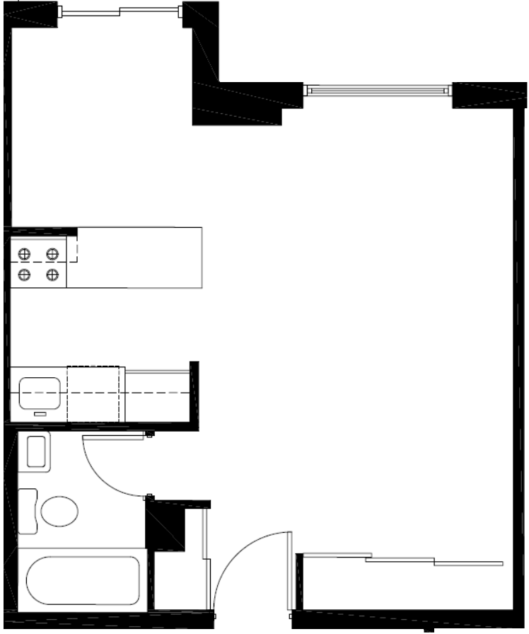 Residence D, Line Floors 2-6