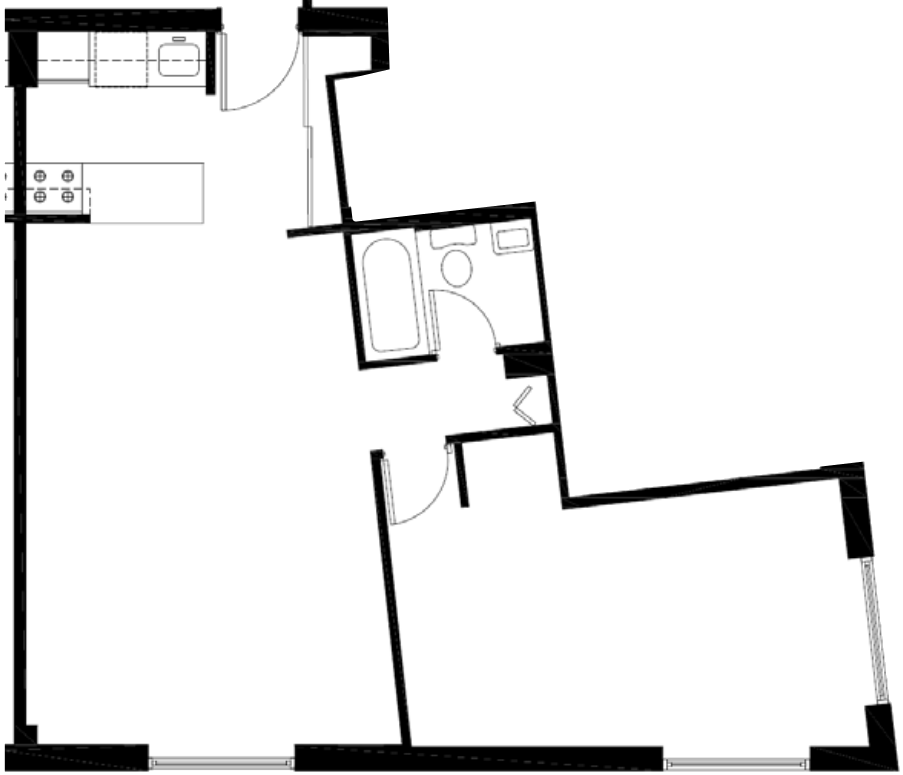 Residence F, Line Floors 2-6