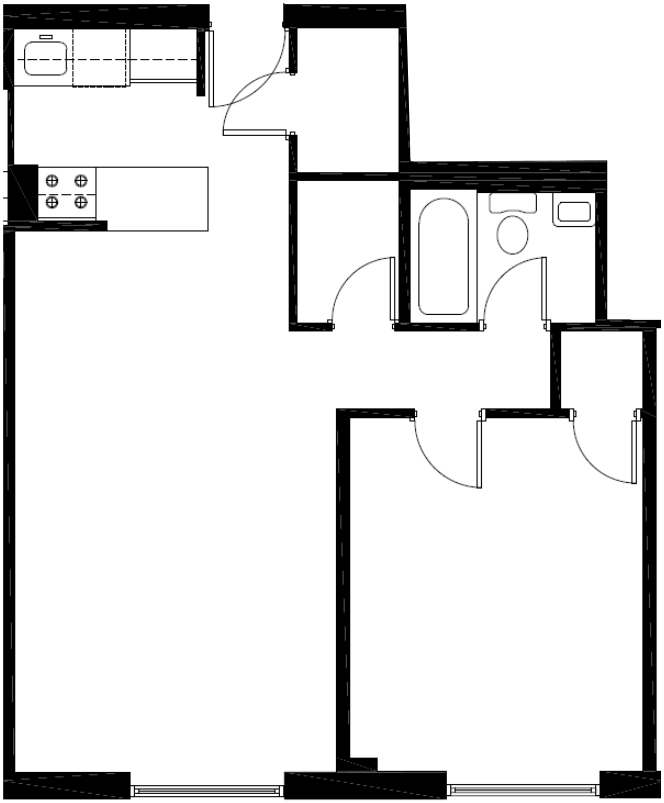 Residence H, Line Floors 2-6