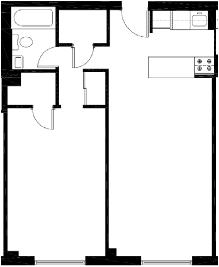 Residence J, Line Floors 2-6