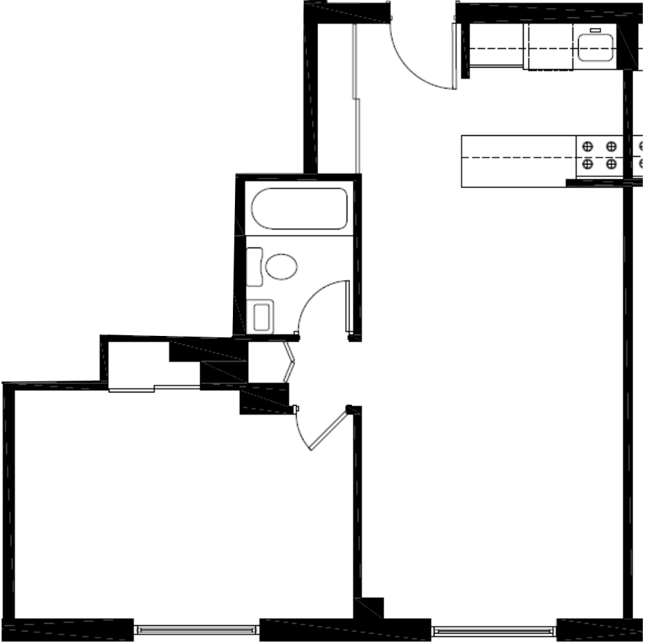 Residence L, Line Floors 2-6