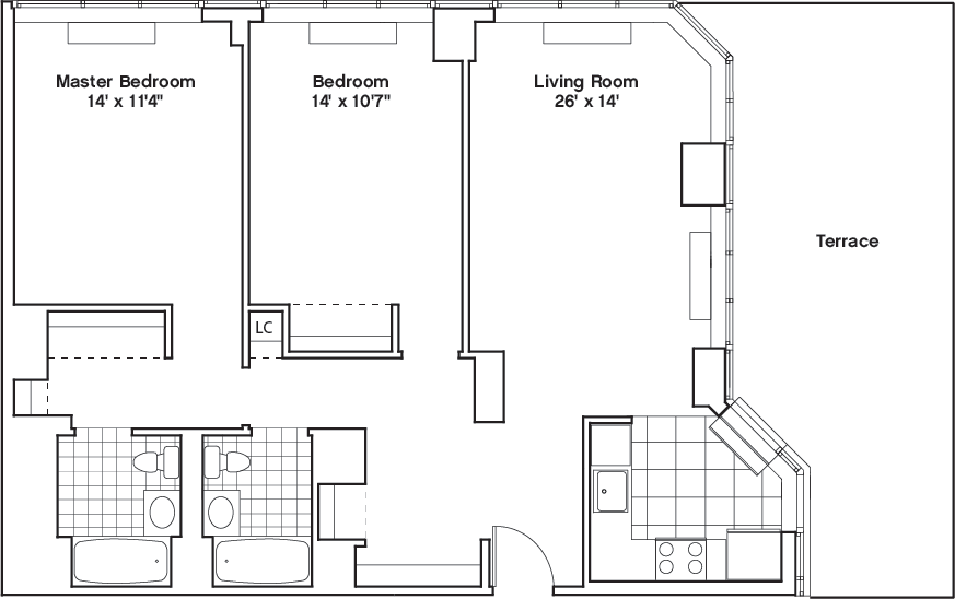 Learn more about Residence F, Floor 46