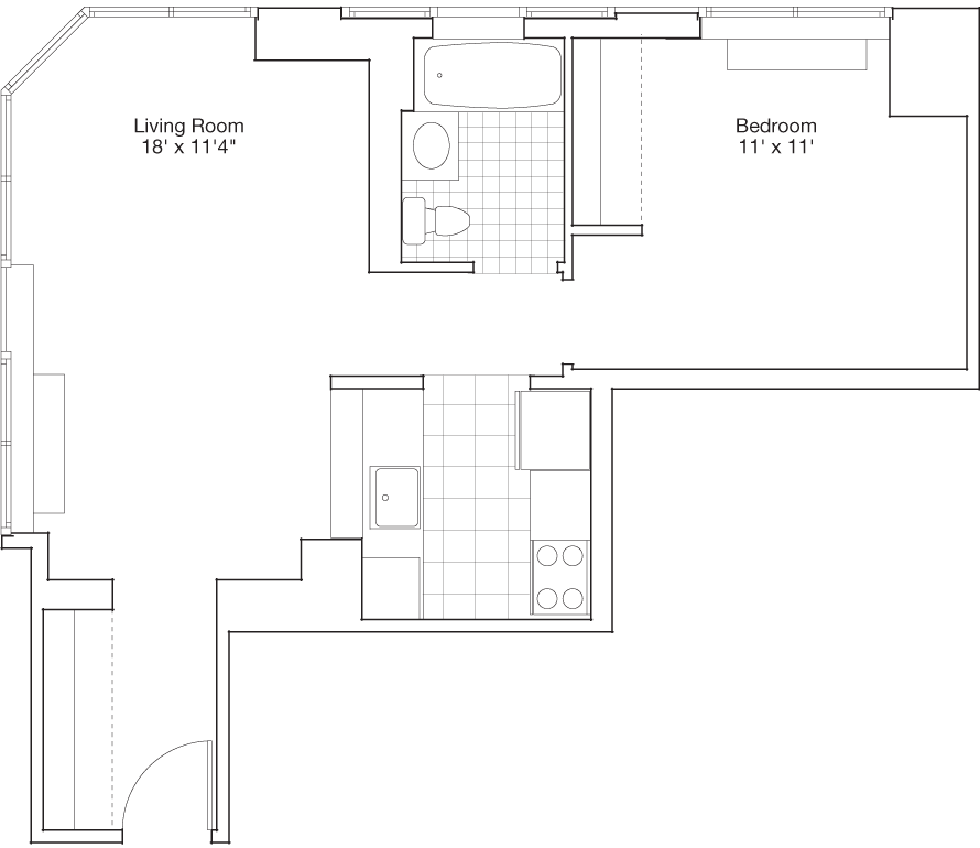 Residence A, Floors 4-PH