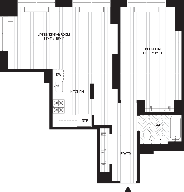 Residence A, Floors 5-6
