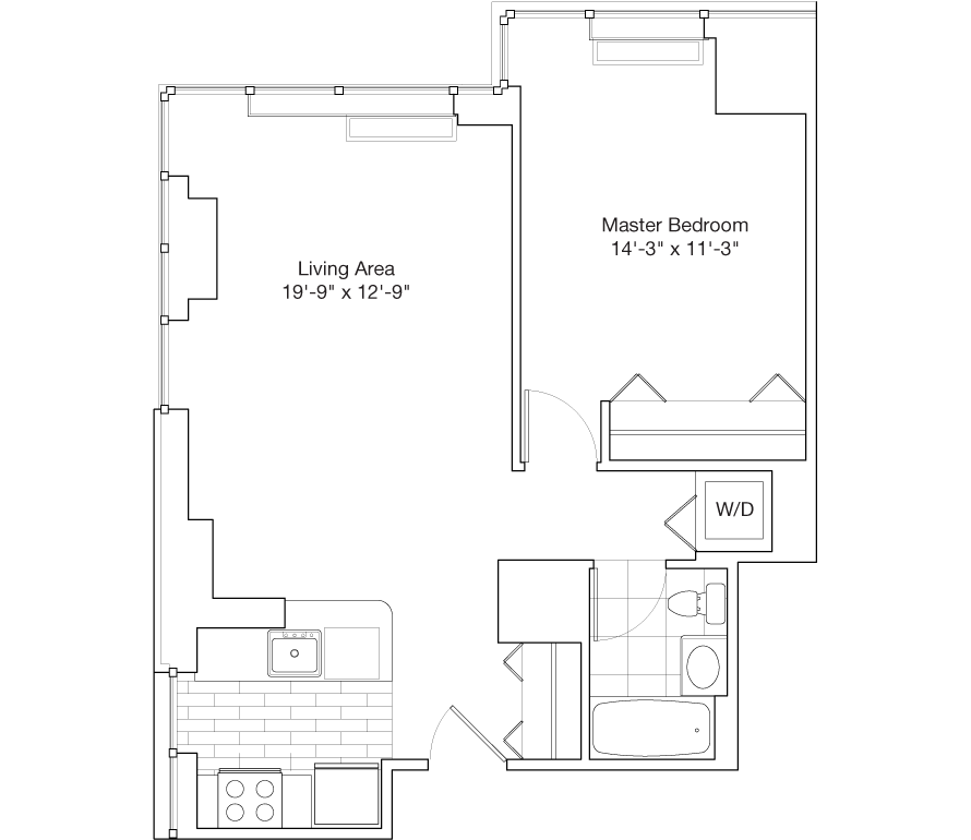 Residence B, Floors 30-38