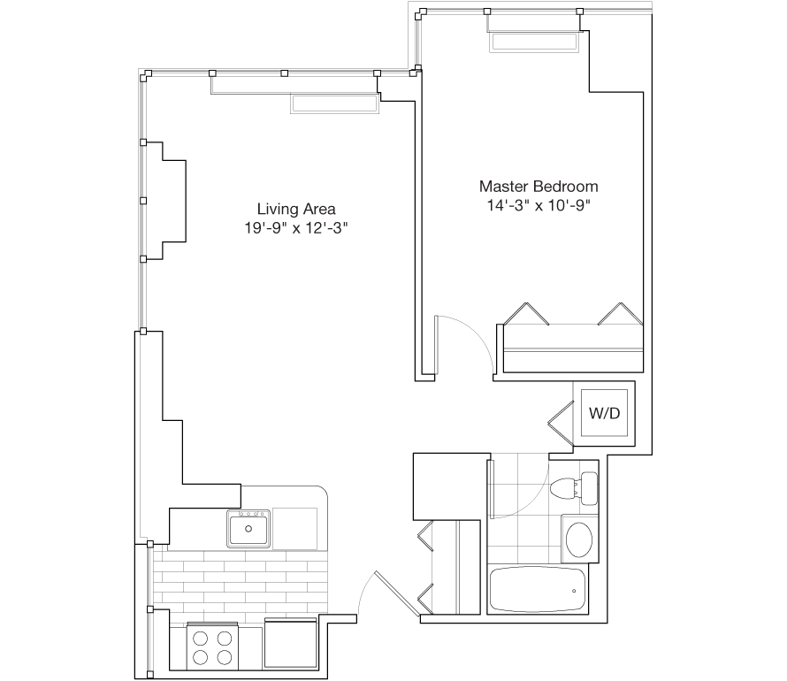 Residence B, Floors 39-45, 47