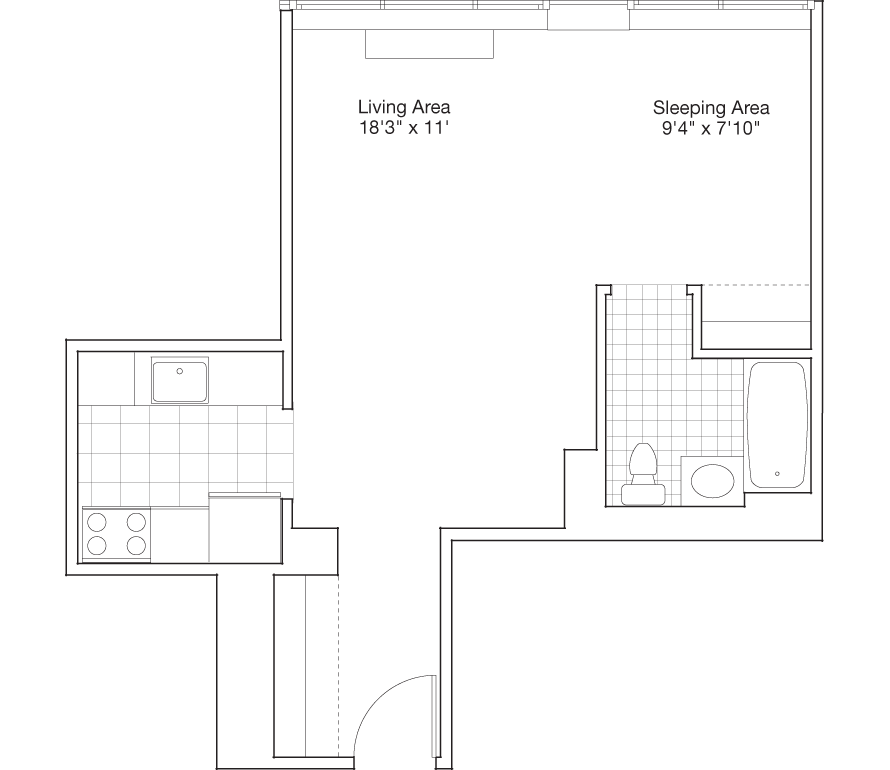 Residence B, Floors 4-PH
