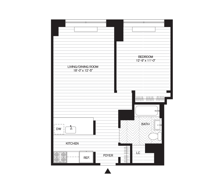 Residence B, Floors 9-29
