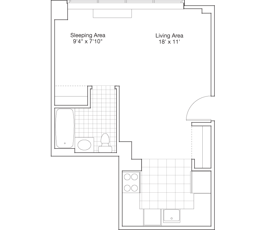 Residence C, Floors 4-7