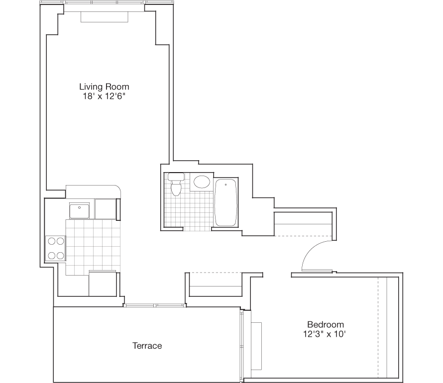 Residence D, Floors 3