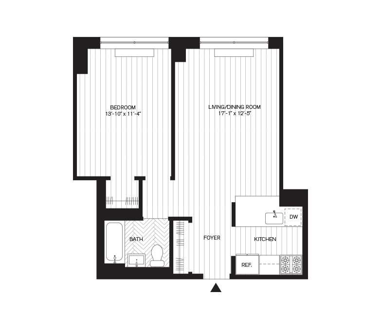 Residence D, Floors 9-29