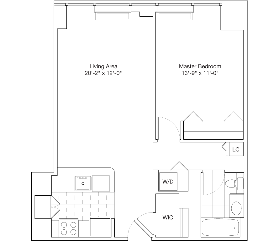 Residence E, Floors 48-59