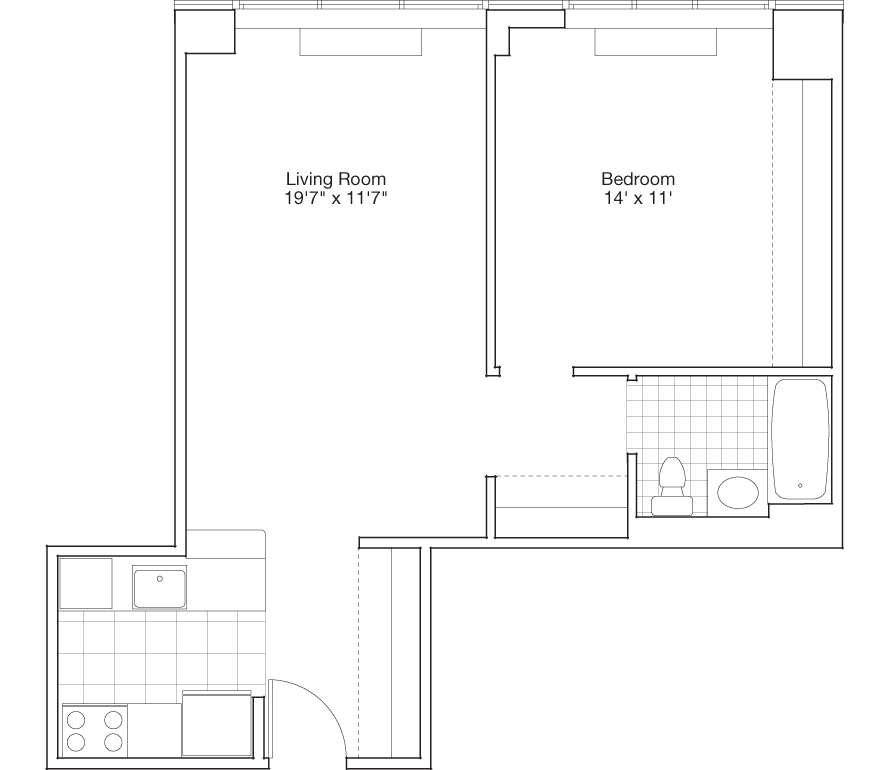 Residence E, Floors 9-PH