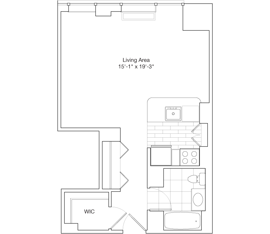 Residence F, Floors 35-38
