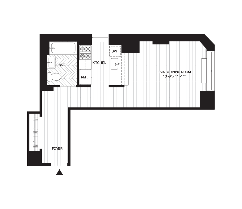 Residence F, Floors 7-8