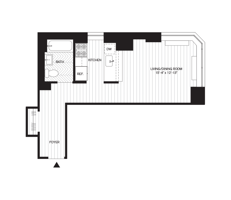 Residence F, Floors 9-29
