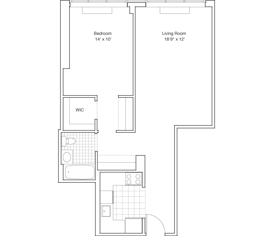 Residence J, Floors 3-7